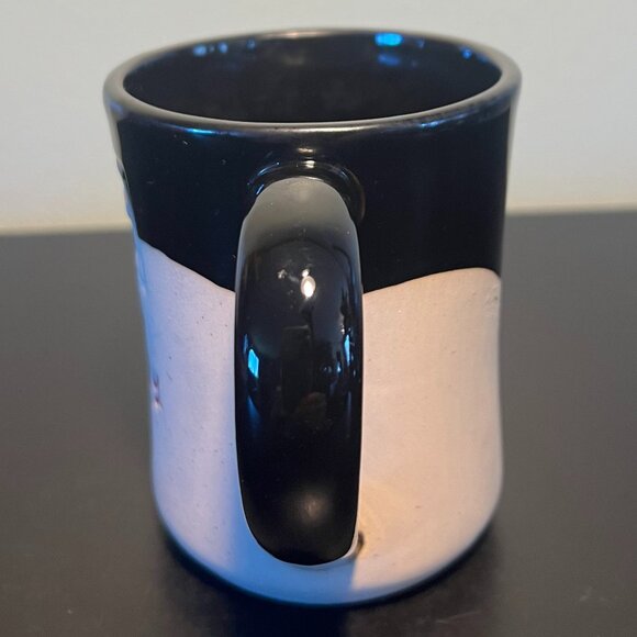 Door County CHERRIES Embossed Souvenir Pottery Mug ~ Unglazed & Black Glazed - Picture 5 of 9